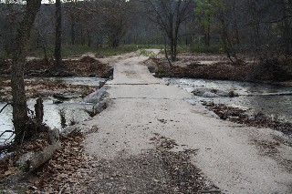 Bridge in-on-over Bryant Creek